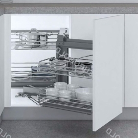 Giá góc liên hoàn inox 304 nan Oval ELO102R (phải) – Eurogold