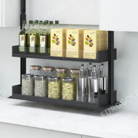 Giá gia vị điện rổ vách kính ESL8880 – Eurogold