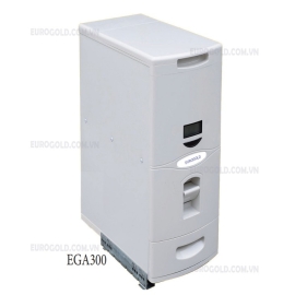 Thùng gạo âm tủ ray giảm chấn Eurogold GA300W