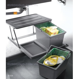 Thùng rác âm tủ cao cấp Eurogold E008