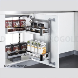 Hệ giá kho 2 tầng inox hộp cánh mở  EKB15245 – Eurogold