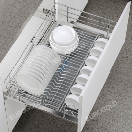 Giá xoong nồi, bát đĩa đa năng inox 304 nan Oval EPO7375VX–Eurogold