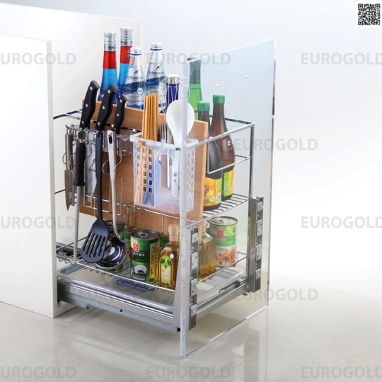 Giá gia vị dao thớt Eurogold inox mạ crom ERO2040B