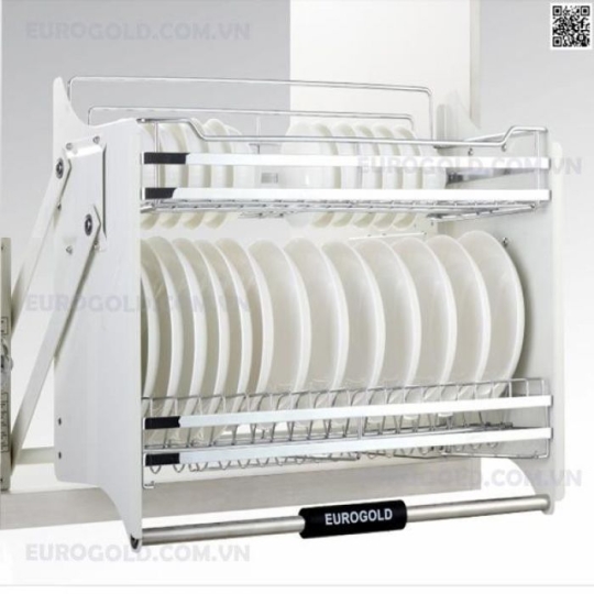 Giá Nâng Hạ Chén Đĩa Inox Mờ Eurogold EVI160
