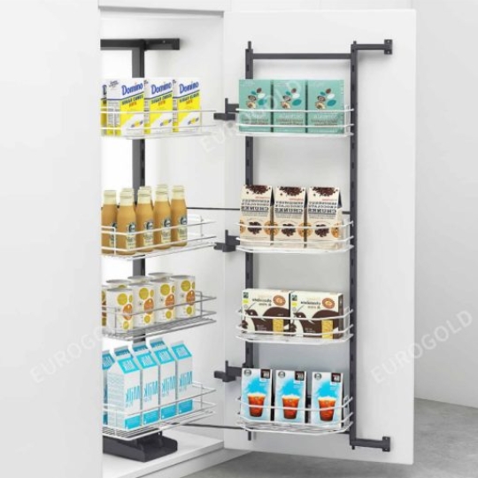 Tủ đồ khô 4 tầng inox 304 nan tròn EKT11460– Eurogold