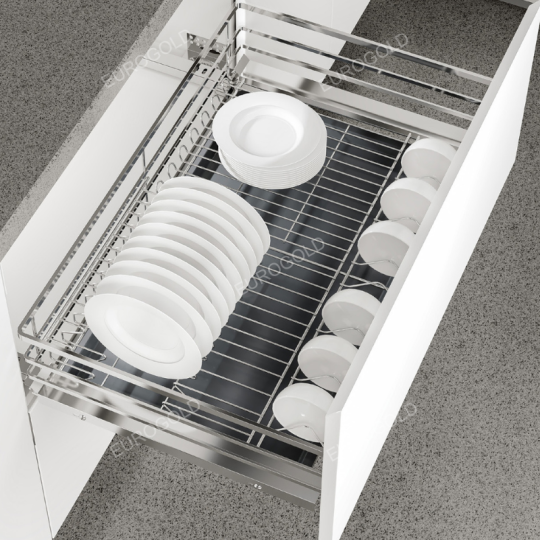 Giá xoong nồi,bát đĩa inox 304 nan dẹt EPD7280VX– Eurogold