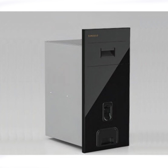 Thùng gạo mặt gương 2 tầng màu đen GB322B– Eurogold