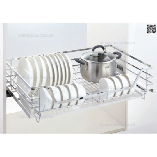 Gía xoong nồi chén đĩa đa năng Eurogold  inox 304 EP60