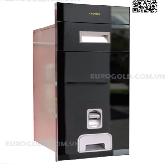 THÙNG GẠO MẶT GƯƠNG NÚT NHẤN EUROGOLD B303